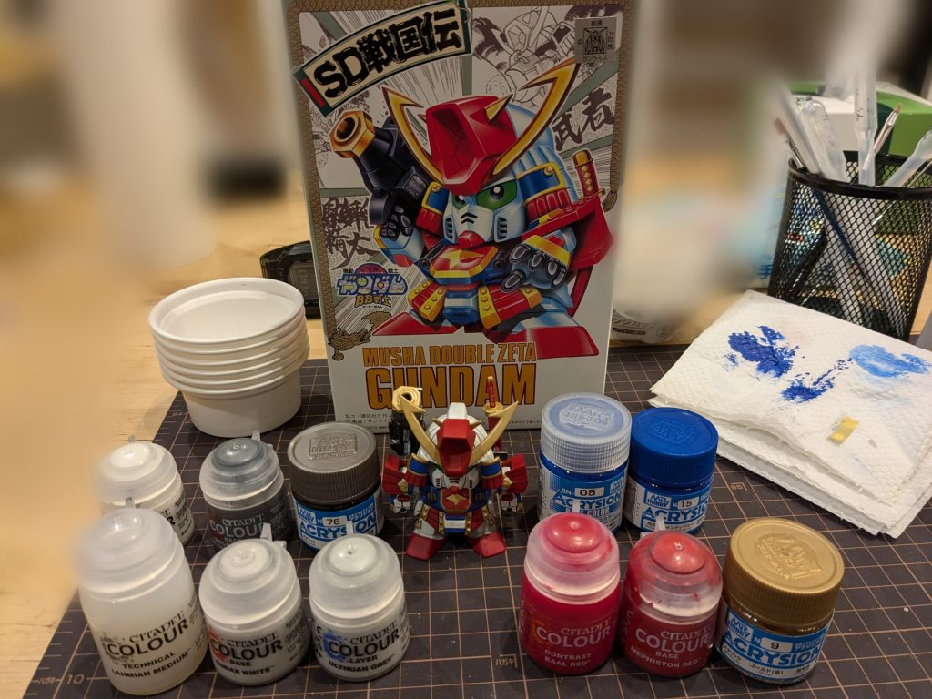 今回の使用塗料達です!段々とシタデルが増えてきました!塗りやすさ重視してるとそうなりますね👍ご覧いただきありがとうございました!!