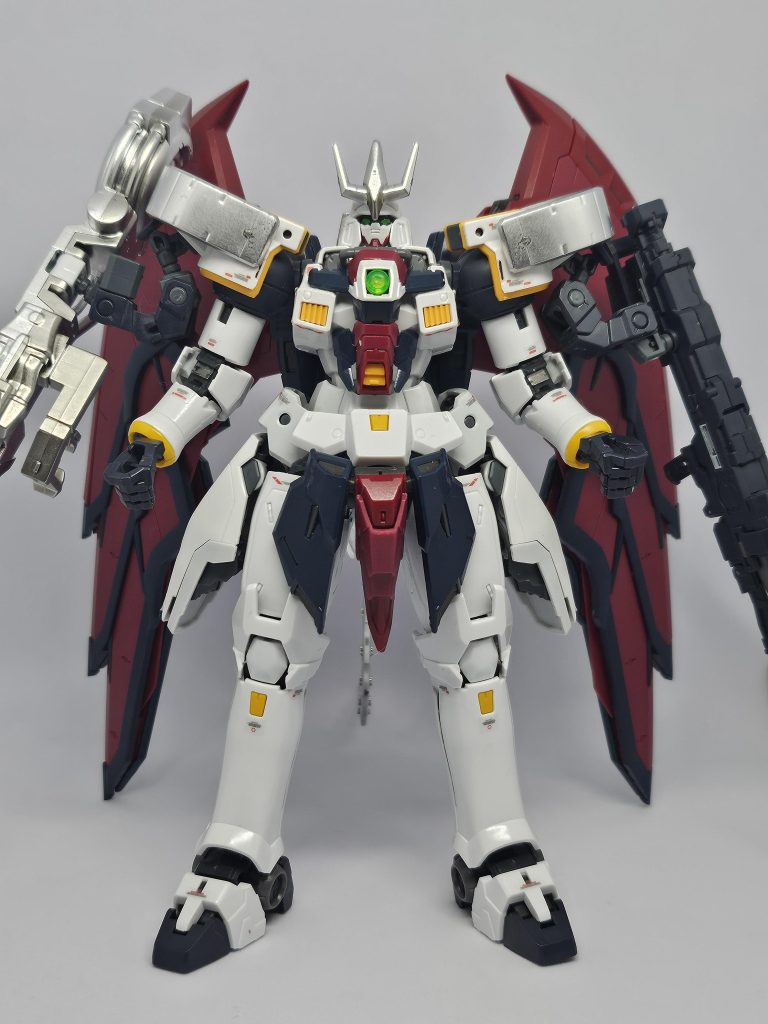 素立ちエピオンシステムも搭載西洋の甲冑騎士から戦国武将か鎧武極アームズの様な雰囲気になってしまいましたw