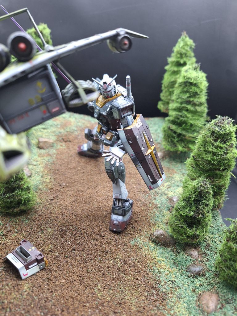 あのシーンをイメージしてジオラマにしてみました…(笑)ドム側は…その内に作る予定です🙇