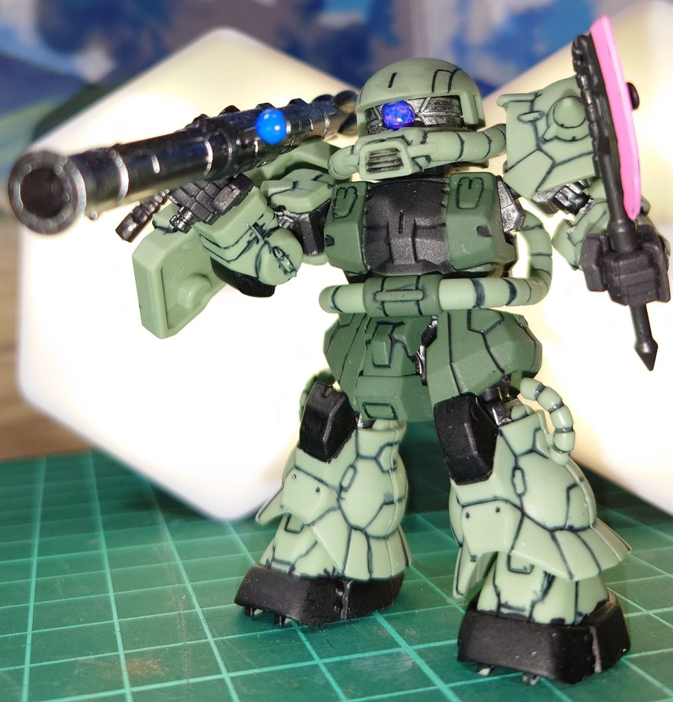 最近組んだノーマルザクⅡ 見つけた瞬間、飛びつくようにゲット! まあ、別に他に競争相手がいたわけではありませんでしたが…