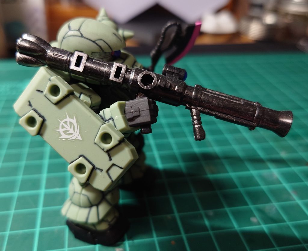 スミ入れ、部分塗装、デカール貼って、トップコートかけてます 一番手がかかってますね