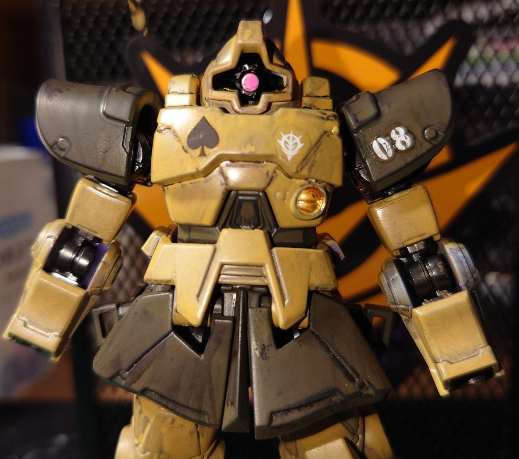 搭乗するはサブロー・ヨシダ少尉 地上に残ったジオン残党の一人 熱烈なジオニストで、戦友と共に蜂起の機を窺っている…という設定 え?シロー?誰ですか、その方?? なお、アイナは宇宙から降りてないのでロマンスなし!