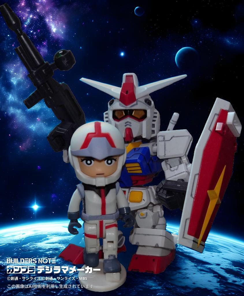 君達、どこ歩いているの？　まあ、無重力だから浮いている？