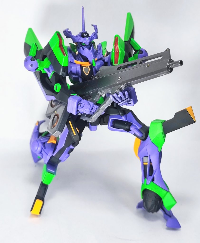 パレットライフルエヴァといえばこれ！とはいえジークアクスにはサイズが超デカかったです。