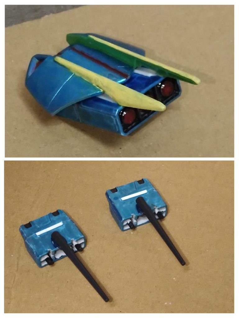 そして、このアグゥにしか装備されていない水中用ドラグーンを説明。水中ということもあり、このシステムはドラグーンではない名前にしました。名付けるなら、 ・セイレーンシステム 宇宙用のドラグーンに対して開発された水中用ドラグーンシステム。両肩と腹部に搭載されており、水中にて分離し、水中にいる敵や海上の敵に向けて遠隔操作による攻撃ができる。第2世代のドラグーンシステムの試作兼実験用のモノの為、誰でも扱える。 本機に搭載されたセイレーンシステムは3つ。一つはスラスター搭載ミサイルポットに加えて水中の敵に突き刺して水圧で機体を耐えられなくさせる為の武器『アクアファング』を装備。敵に突き刺した際、至近距離からミサイルを発射することも可能。残りの2つは両肩から分離したスラスター部分。分離する前に装備されている『連装砲×2』が武器だが、分離した際に内側から各2門の『連装砲』が出現。計６門となるこの武器は水中や海上の敵を攻撃する。