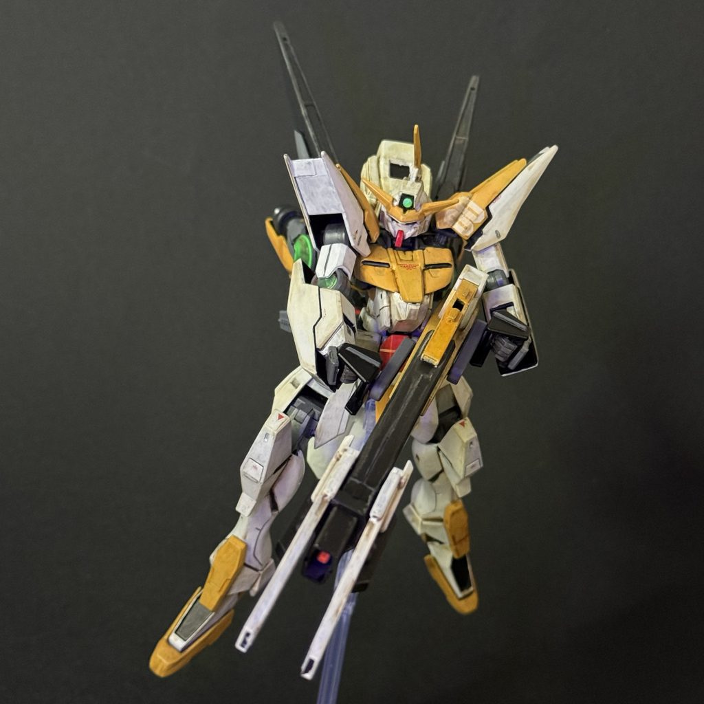 『Vガンダム』のED風のポージングで締めます。コンセプトがブレまくり、よかれと思ってやってきたことが裏目に出るなど、時間がかかりましたが、すごく楽しむことができました。ご覧いただきありがとうございました。