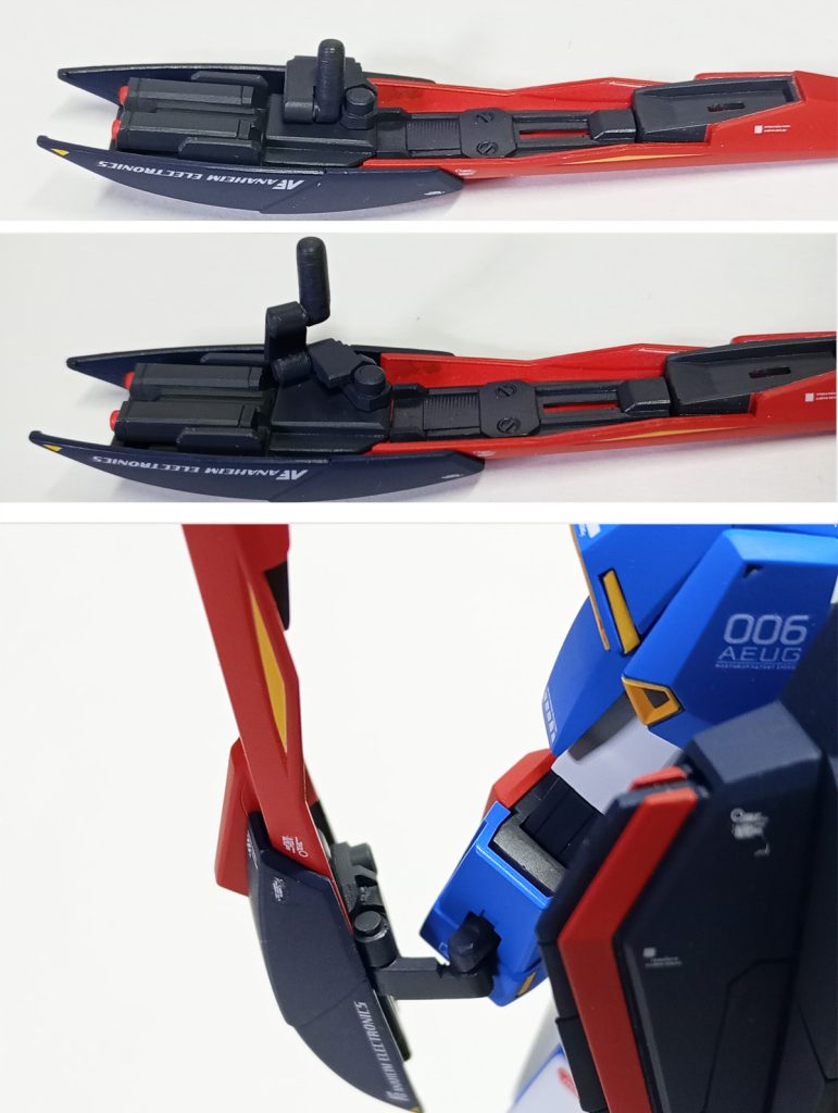 盾の接続をフレキシブルアームに変更。また盾の内側に映画版で追加されたグレネードを追加しました。