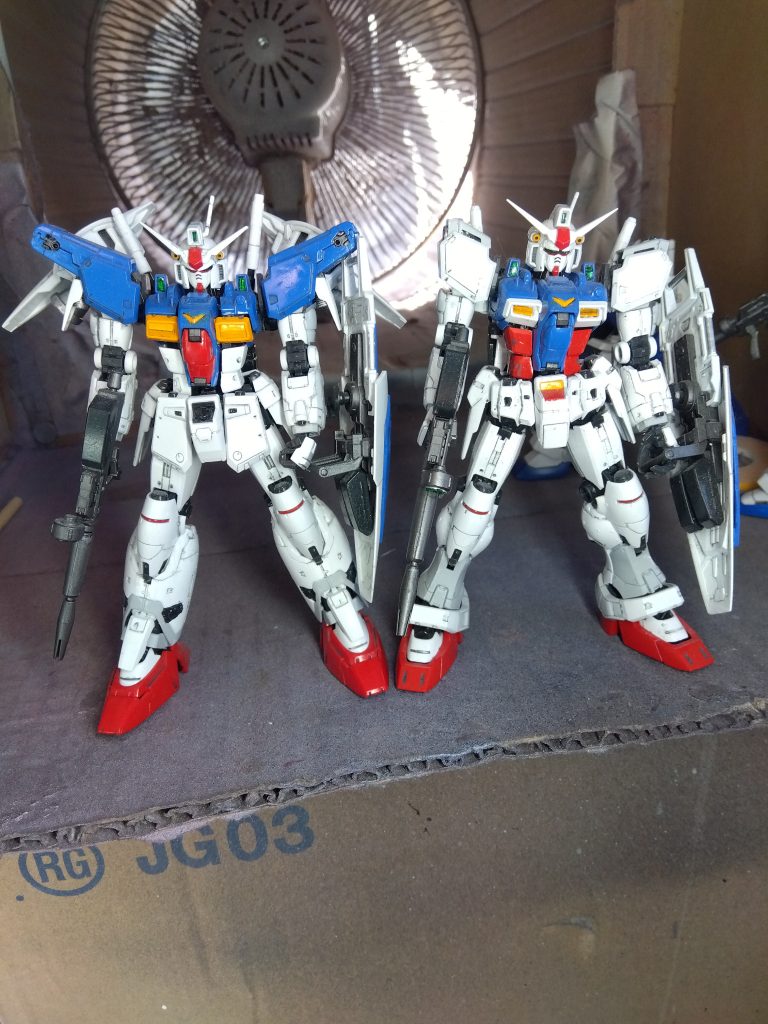 RGは改造する箇所が殆ど無く、塗装だけ頑張ったので、フルバーニアンと一緒です。その分写真を増やすのでご容赦を。