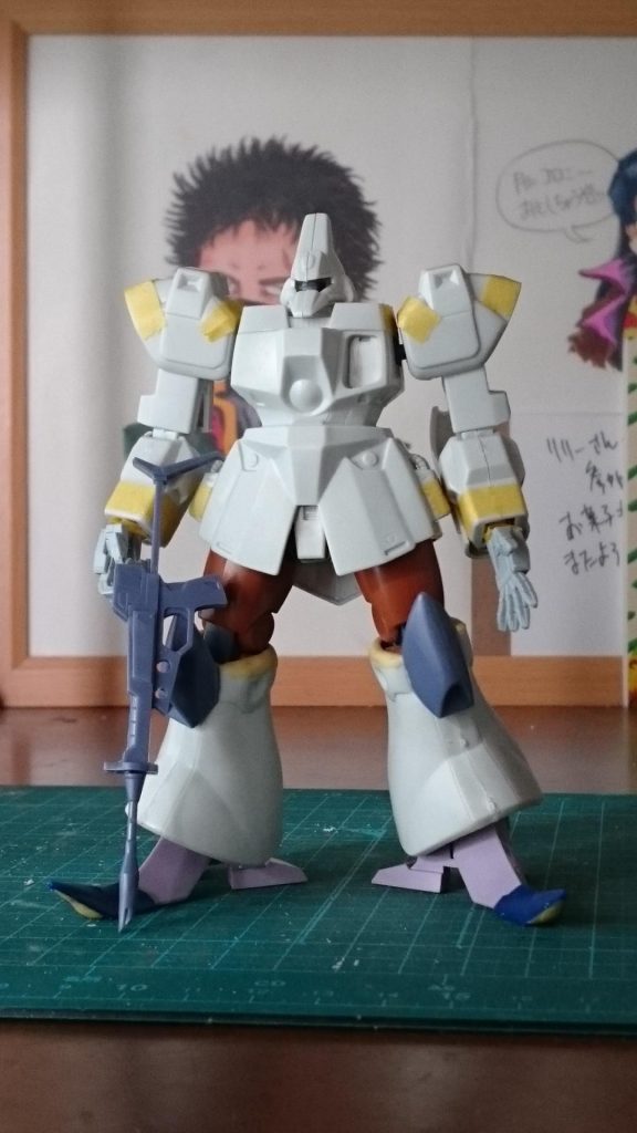 仮組み。太腿はHGUCザク、足はHLからアトールⅤ。