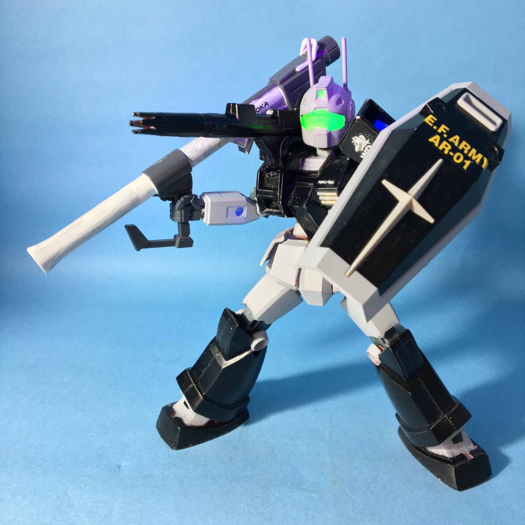 旧キット1/144×EG×HGUC RGC-80 ジム・キャノン(ホワイト・ディンゴ隊仕様)(EG RGC-80 GM Cannon)–9枚目/制作者:enarin