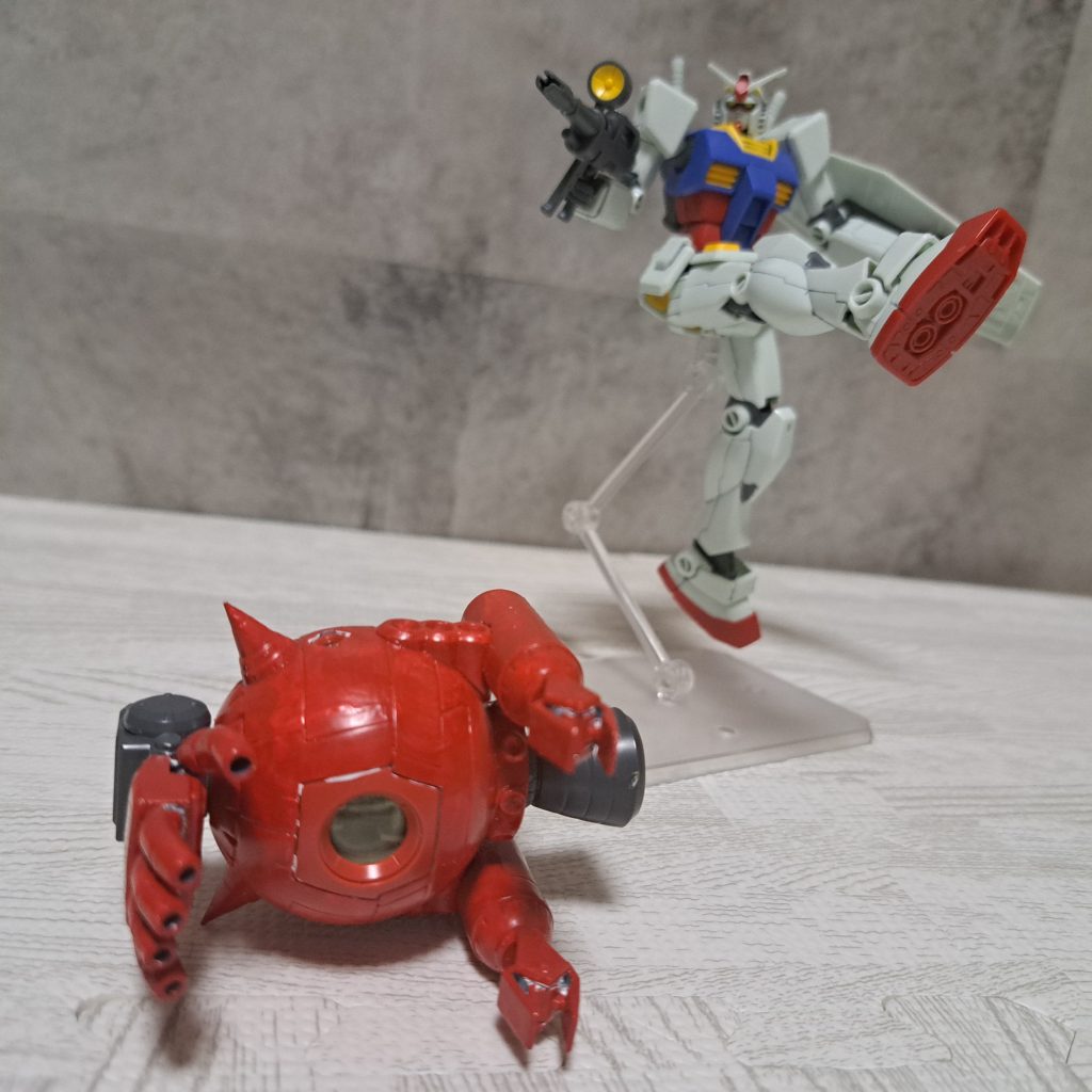 蹴っ飛ばされた場面（笑）