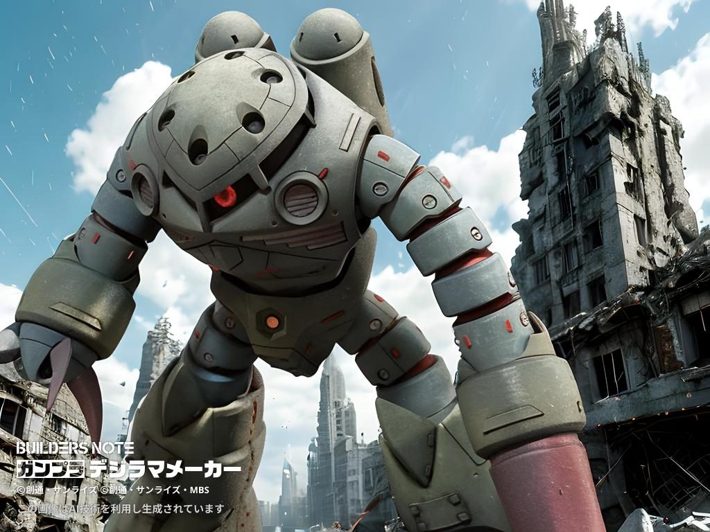 2.20追記1デジラマメーカーに画像を生成してもらいました。巨大兵器感があっていいですね。