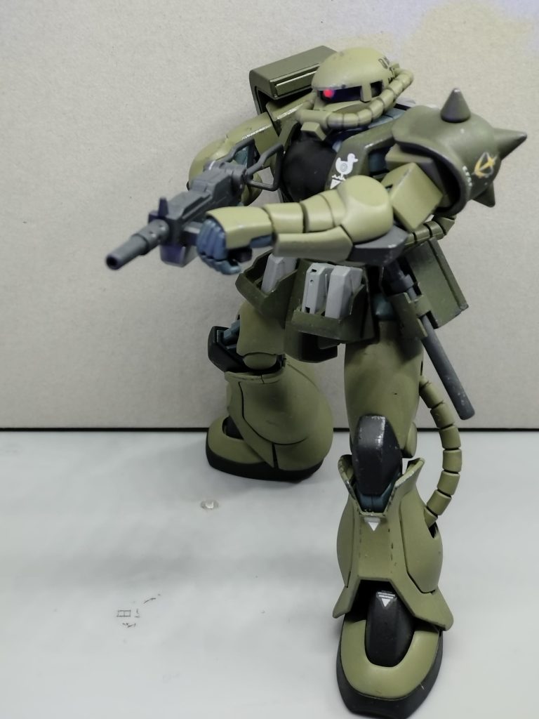 今回はモノアイ表現がとても上手くいったと思います。鈍い光加減をよく再現できていますね。