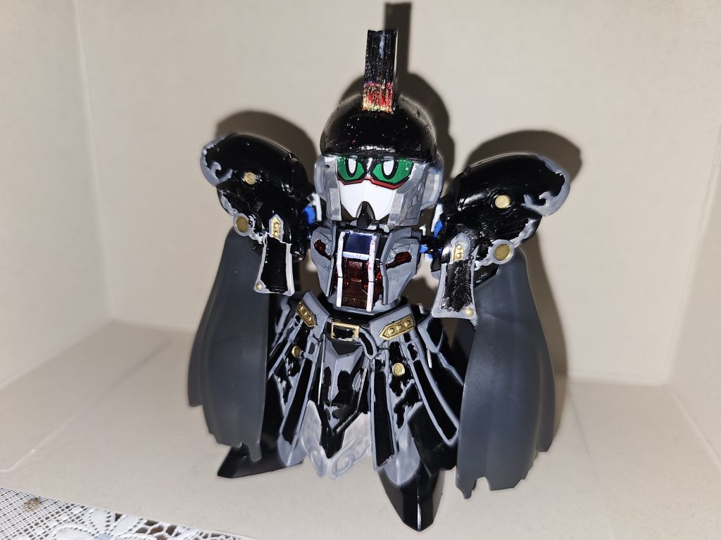 お出かけスタイル。実は冒険家としても知られてるらしい。さてさて、ガンスタ初投稿で荒いパテ成形とマーカー塗装元キットそのままの武器慣れない形式と拙い文章と色々粗の多い作品と投稿でしたが……ご閲覧ありがとうございました!!