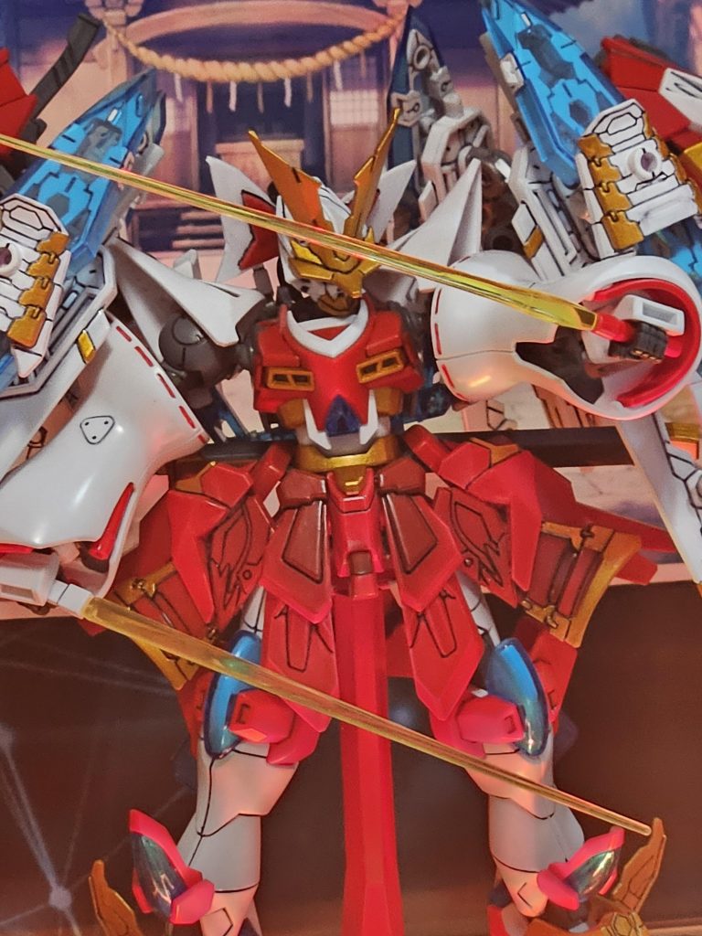 キュベレイとエアリアルの紅白ビームサーベル