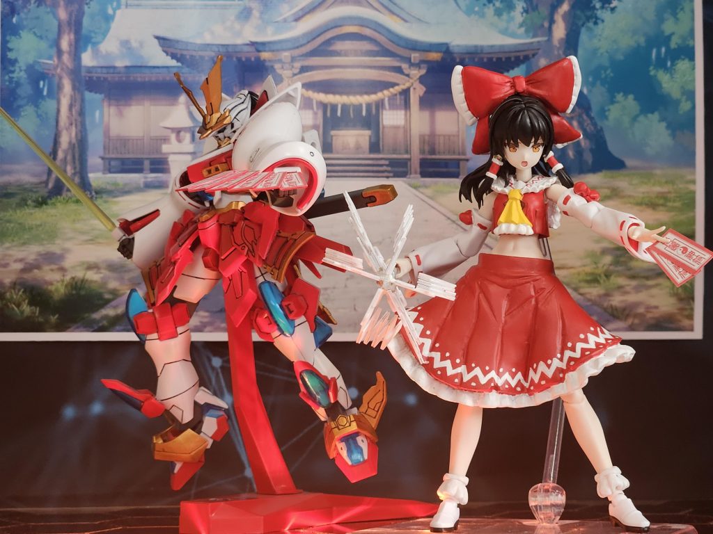 バンダイスピリッツ30msで博麗霊夢を制作スカート等は今回パテでサクッと作りましたプラよりこっちの方が簡単なのでw