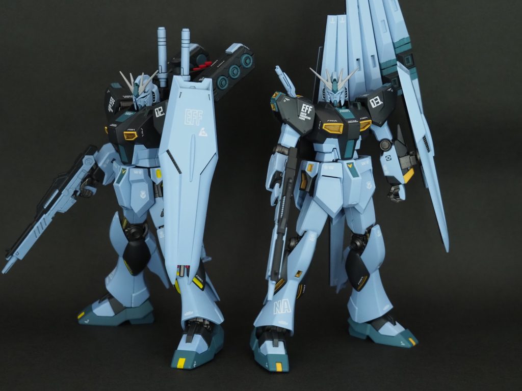 EGベースのフィンファンネル装備型と2ショット