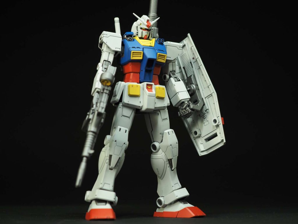 今回、工作は表面処理と、一部合わせ目消し、ディテールの彫り直しのみで改造はしませんでした。オリジン版はいい具合にディテールが入っているので、これで大分カッコいいです。