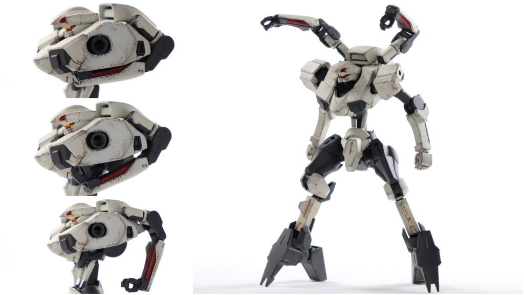 チャームポイント②胸の下にしまってある隠し腕を展開することで、4本腕モードに変形!頑張って隠し腕を溶け込ませたつもりですが、いかがでしょうか?