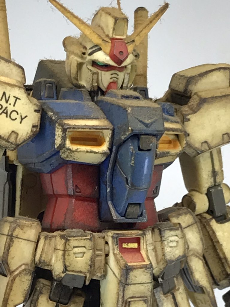 抹消作品　MG ガンダムGP01 ゼフィランサス究極のウェザリング手法ヤニリングヤニウェザリング＋チッピングなぜか規約に違反してるとして過去に消された作品です…なにが違反してたのか教えてくれ〜い…GPシリーズは抹消される運命だから？🤔（笑）難易度　★★★★★作業時間　★★★★★★★★★★★★★★★敷居の高さ　★★★★★★★★★★はい…この投稿はこのネタをやりたかっただけです🙄（笑）