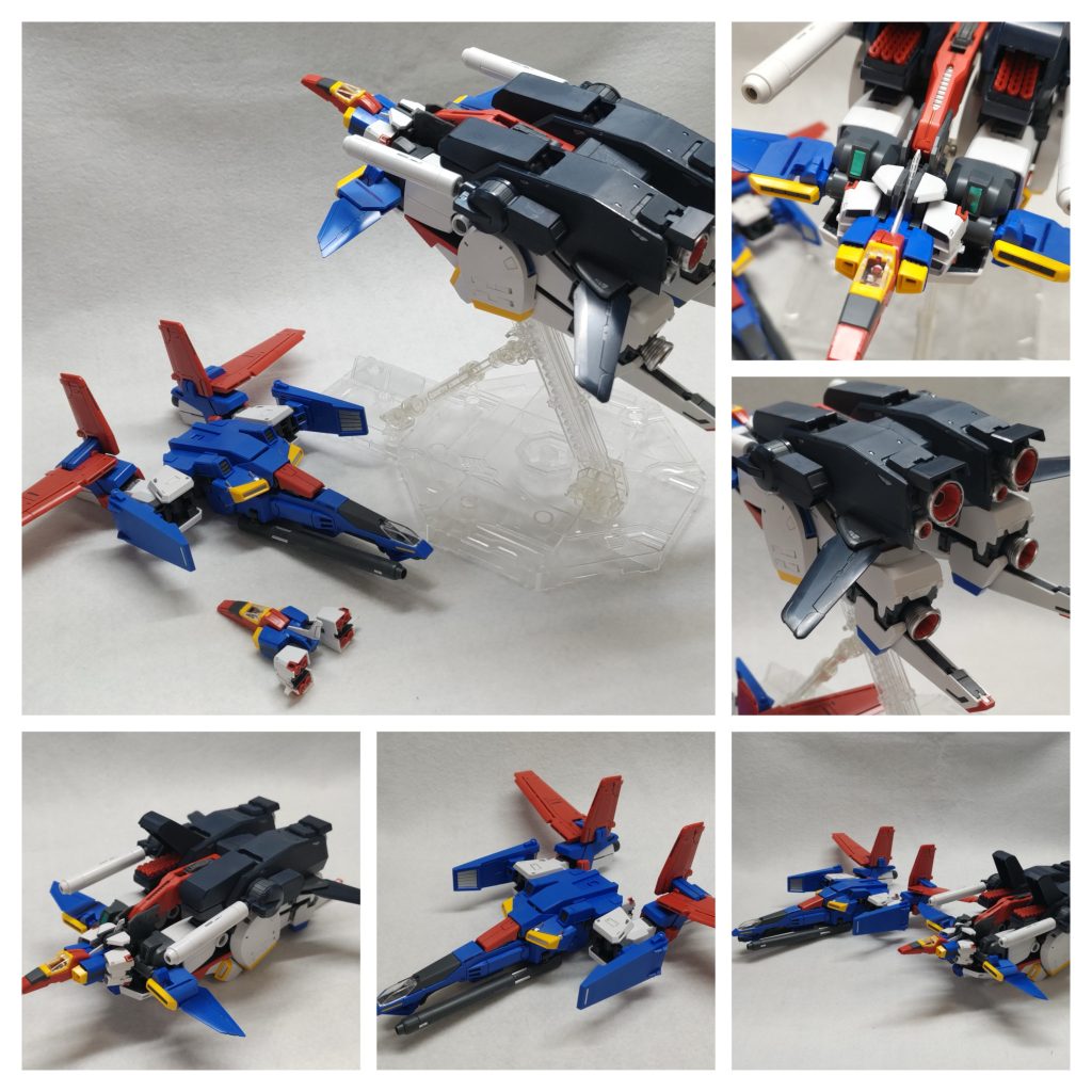 コアトップとコアベース。各形態のスタイルが破綻せず完全変形分離合体出来るって凄すぎる(gundam-kao3)