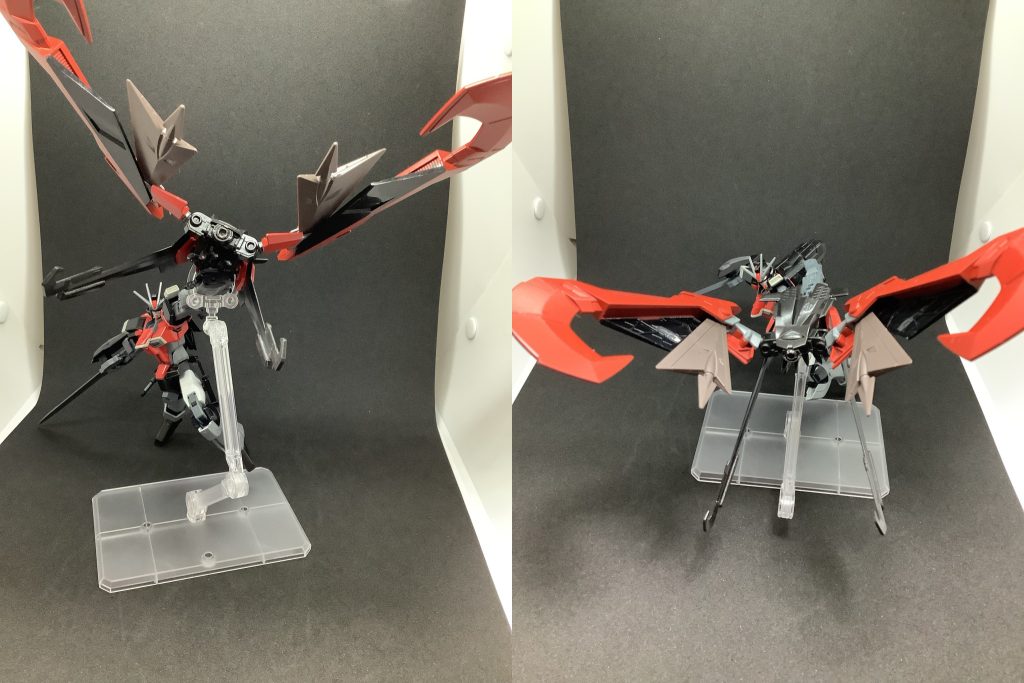 ナイトメアシルエット/ナイトメアクローZGMF-X12Aテスタメントのディバインストライカーをインパルス用に改造したシルエット。フライトユニット形態とクロー形態への変形機構を有する。 クロー形態では左腕に装備され、掴んだ敵機のエネルギーを強制放出させ、内部のバッテリーに吸収することができる。吸収したエネルギーは本体に供給して継戦能力を向上させるだけでなく、ビームに変換して敵機へと照射することも可能。──裂けよ! 絶対仕留める!