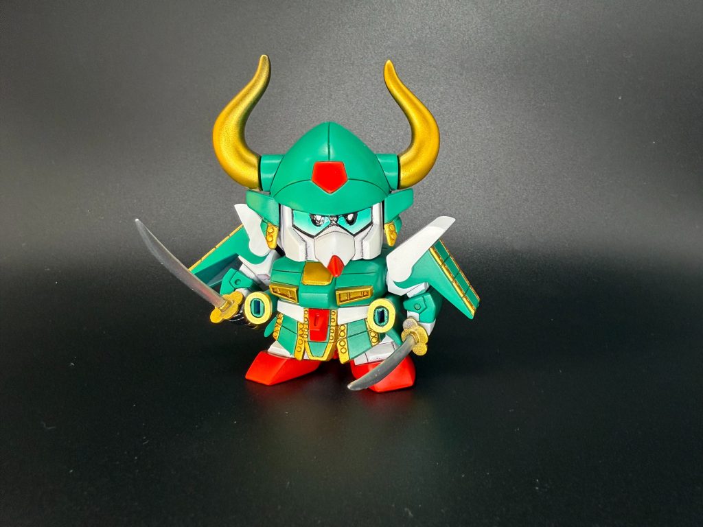 武者摩亜屈。密林の鎧に合わせて、カラーリングは緑で。メディテーションモード。