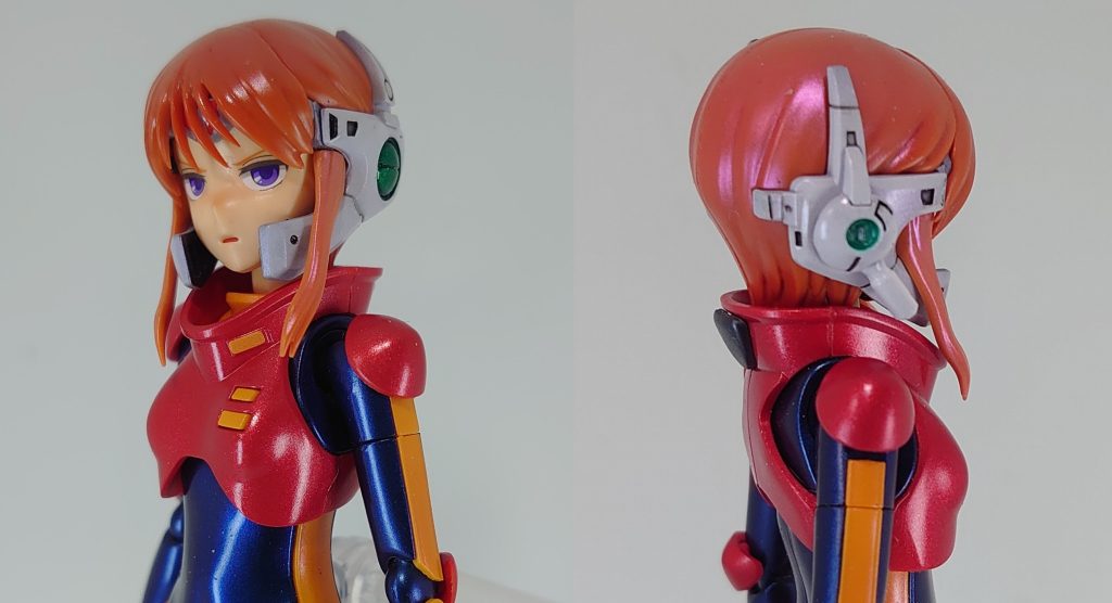 ヘッドギアは青竹色で塗装しました筆塗りしている途中まで水性使ってると思いこんでた実はラッカーだった、怖い。