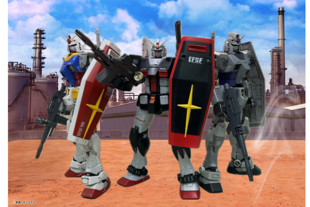 ガンダム1号機から 3号機–2枚目/制作者：@RA76