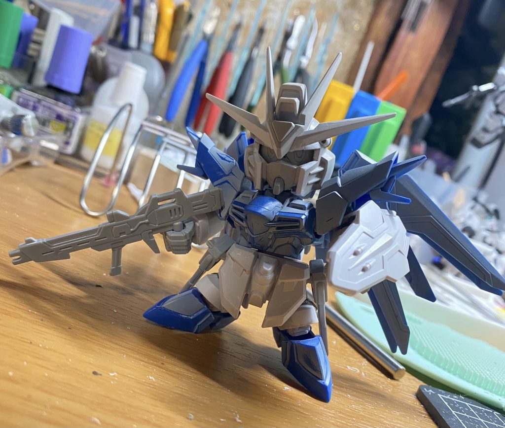 製作途中。表面処理は未処理ですが、手足短縮等の大まかな加工が完了した状態です。