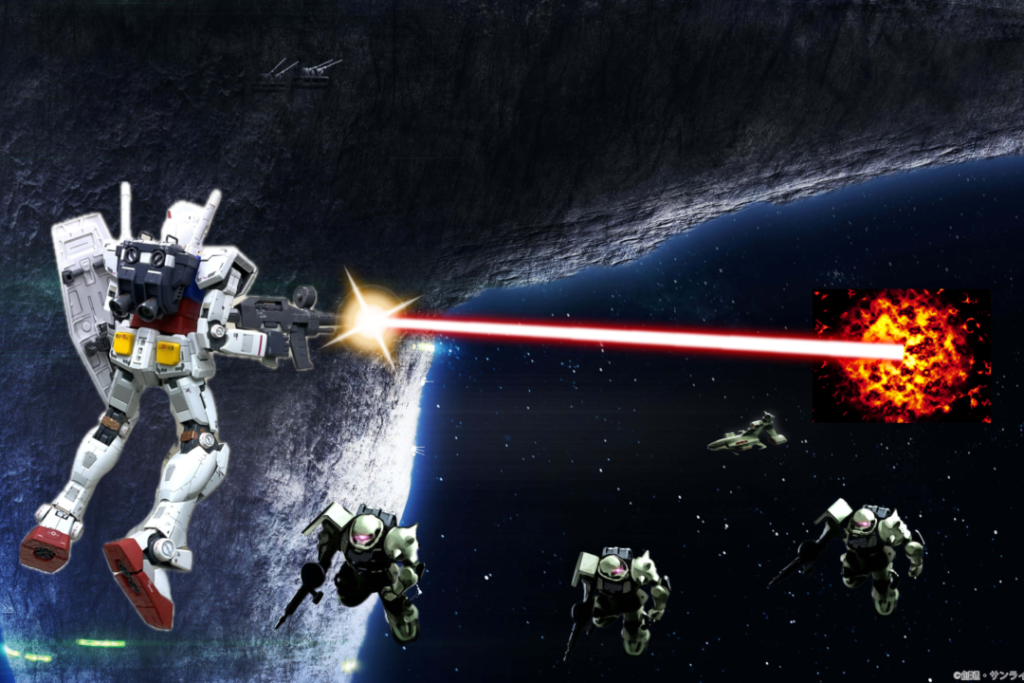 ガンダム1号機から 3号機–4枚目/制作者：@RA76