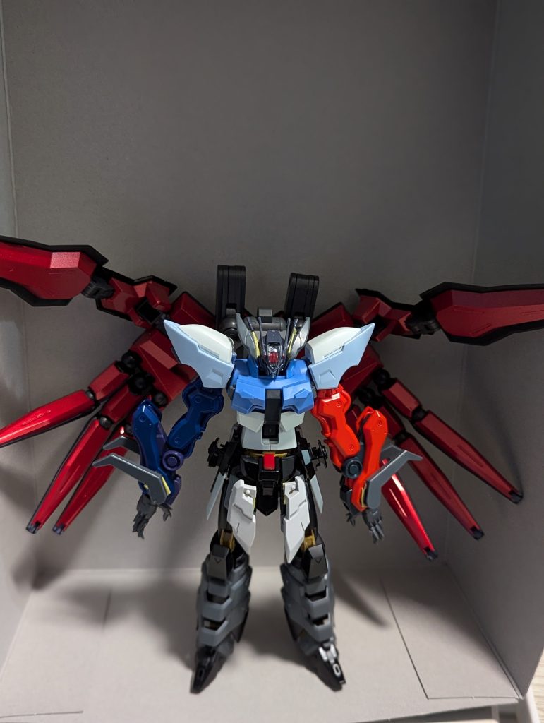 ミキシング頭 ファラクト胴と肩 ギャンシュトローム腕 ゼルトザーム腰と脚部 ブラックナイトスコードシヴァ バックパックジャイオーン