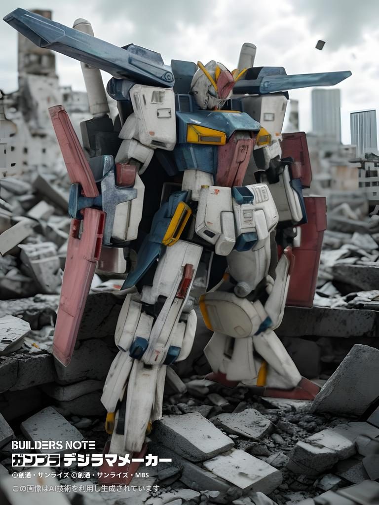 それと巷で噂のガンプラデジラマメーカーを試してみましたZZかっけ〜😭ZZは私がガンダムの中で一番好きなMSですってか…デジラマメーカー凄い…デジタル音痴な私でも簡単にカッコ良さげなデジラマができてしまう😳おかげでアンチバン○イ星人になりつつある私が…バ○ダイが運営しているガンプラ投稿サイト、ビルダー○ノートにちょいハマり中…閲覧数やフォロワー人数が表示されないことや、デジラマメーカーの需要で最近投稿数が爆上がり?して…ガンスタ以上に投稿した作品がすぐ流れてしまうなど微妙なところも多いですが…デジラマメーカーのおかげで今後ガンプラ投稿最有力サイトになるポテンシャルを秘めているのではないでしょうか…あ、この話の続きはまた次回にでも🙄(笑)