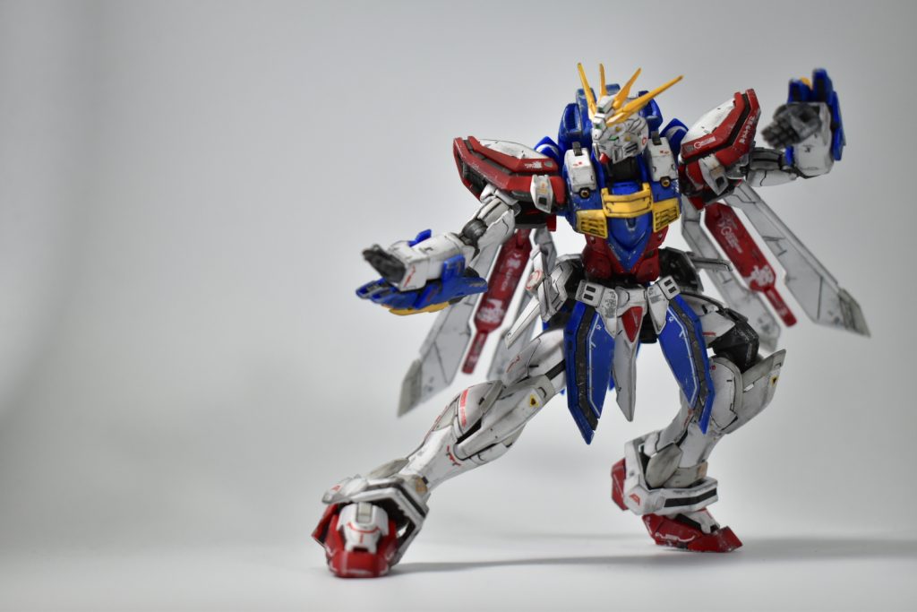 】傷ついたことは無駄じゃなかったね】RG ゴッドガンダム　ウェザリング仕上げ