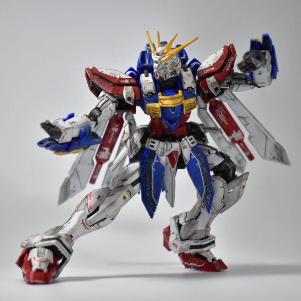 】傷ついたことは無駄じゃなかったね】RG ゴッドガンダム　ウェザリング仕上げ