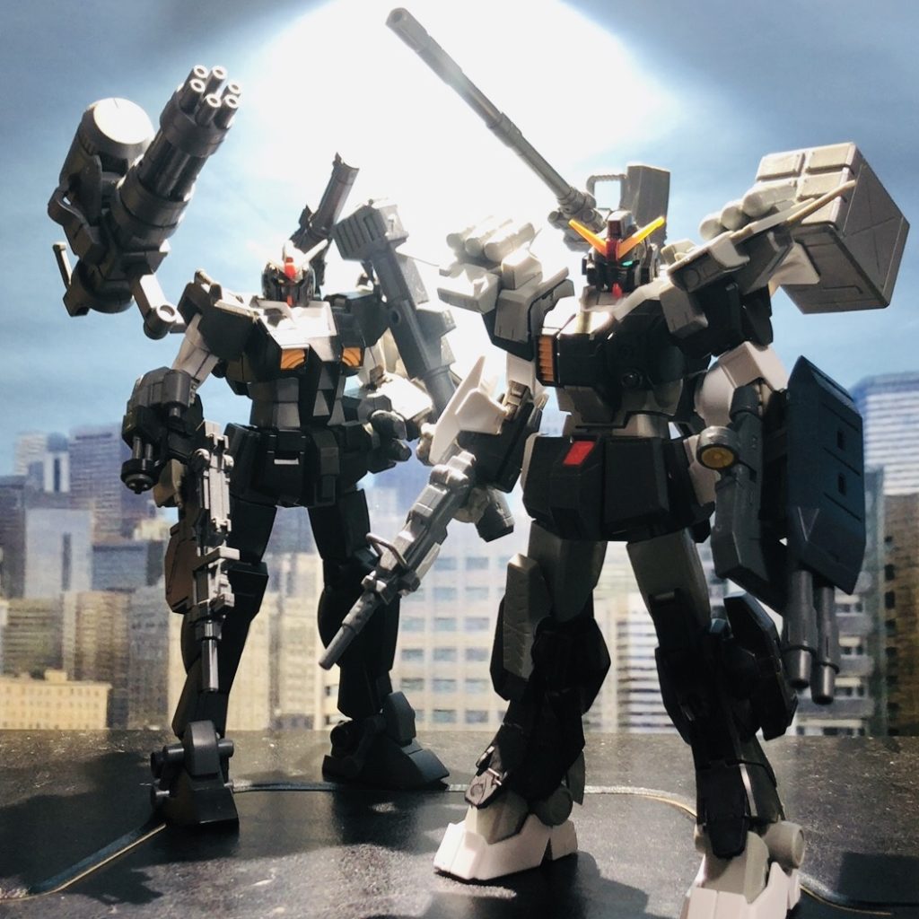 以前制作したガンダムM3カスタムと並べてみました！
