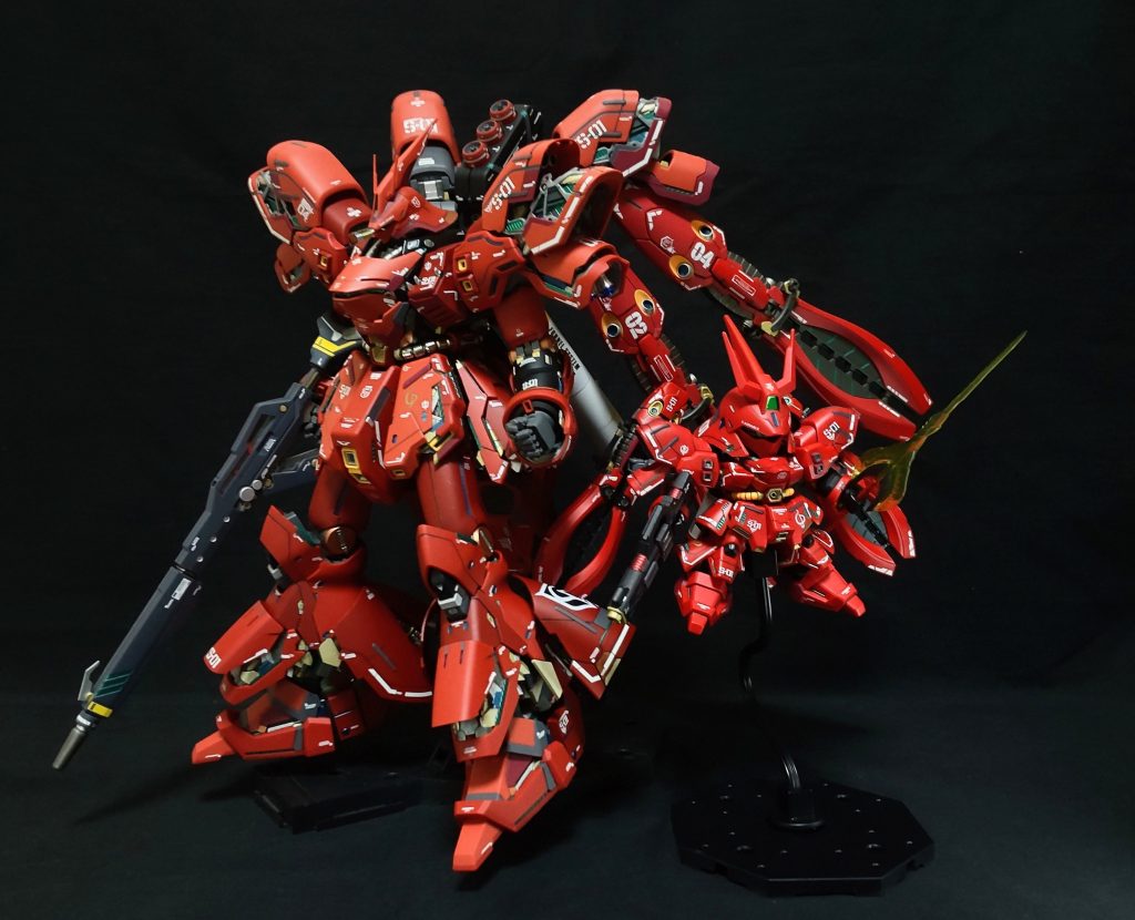 最後は、MGサザビー(小夜啼鳥)と一緒に撮影。MGサザビーの作成に一役かって頂いたので頑張って仕上げました。最後まで見て頂きありがとうございました。