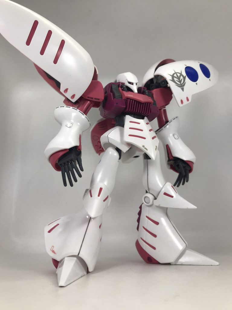 未公開作品　HGUC キュベレイ（新）パチ組オンリー（つや消しなどのトップコートもなし）と言いつつ…バインダー裏だけピンクで筆塗りしてましたが…完全無塗装ってことで…完全無塗装の写真…残ってなかったです😨脚を長く見せようと加工しようとしてますが…今回はあくまで塗装やウェザリングのみの私個人の評価になります難易度　☆☆☆☆☆作業時間　☆☆☆☆☆敷居の高さ　☆☆☆☆☆