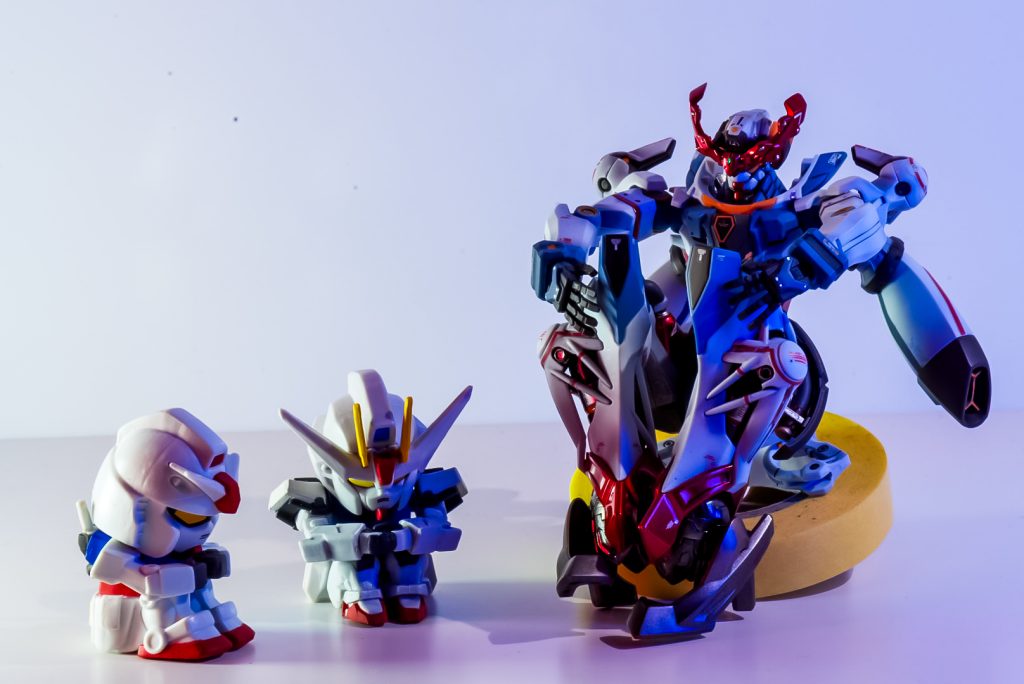 最後に新旧ガンダムくんたちで、まちぼうけ