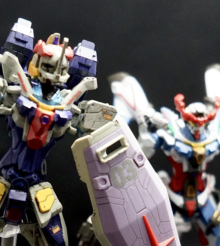 随所にジークアクスの部品を流用。