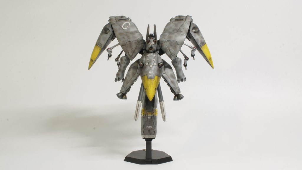 HGメカニクス「ノイエ・ジール」をHe219ウーフー風に全塗装！–6枚目/制作者：沖縄hobby