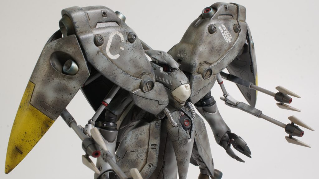 HGメカニクス「ノイエ・ジール」をHe219ウーフー風に全塗装！–7枚目/制作者：沖縄hobby