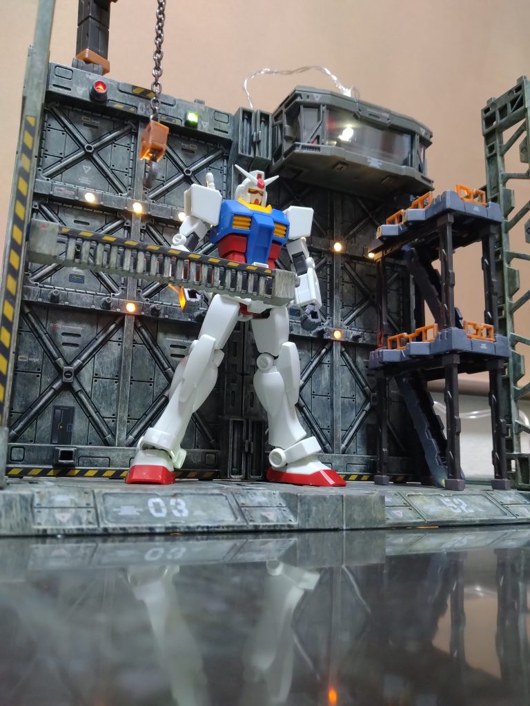 素組のEGガンダムと。