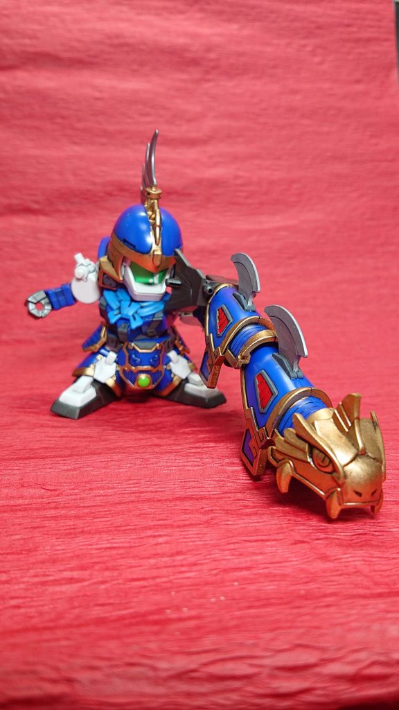 バックパック＋両肩＋兜で「鉄火錬武」必殺技「鉄火地雷衝」を放つ！