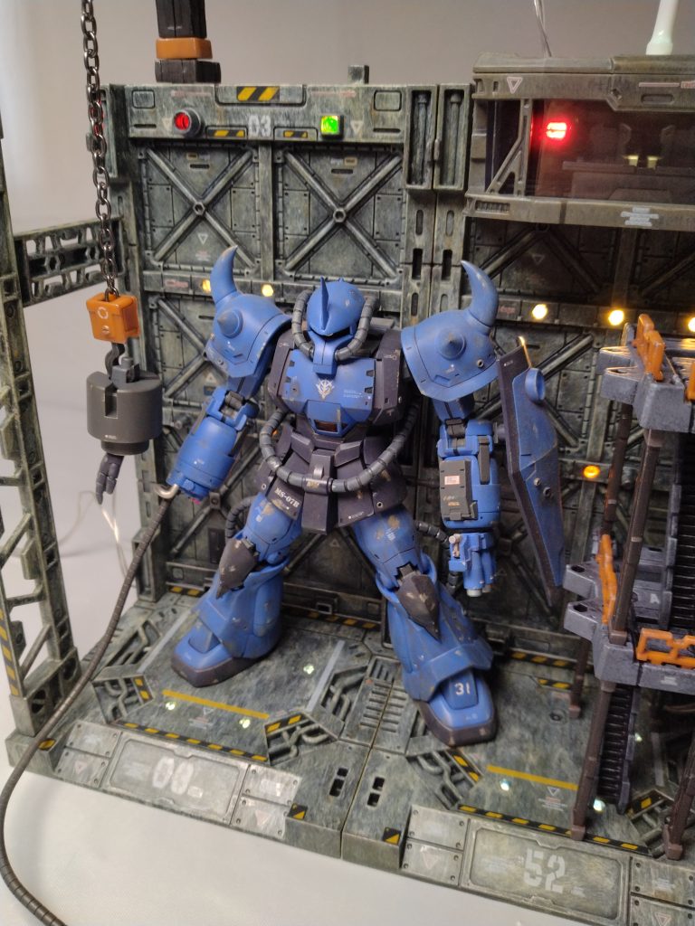 HGプロトタイプグフと。ジオンのMSの方が似合いますね。グフはまた別でアップします。