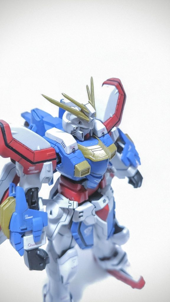 ベースのグレーサフ含め水性ホビーカラーで全て筆塗りしました。今回はだいぶ白がいい具合に塗れたので満足です。