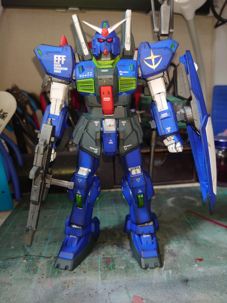 ウェザリング塗装デカール貼り完了 