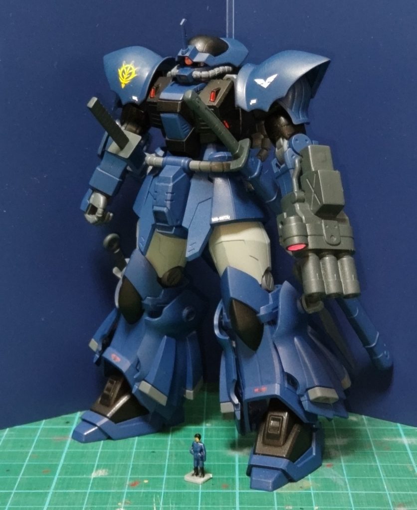 [妄想設定]MS-08TX/H　イフリート・ハベルとあるエースパイロット向けに改修されたイフリート。左肩のマークはパイロットのパーソナルマーク。※下のはパイロットです。