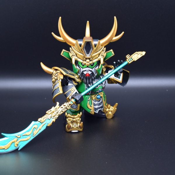 筆塗り全塗装 SDガンダム三国伝 – 関羽ガンダム (真三國無雙color ver.)