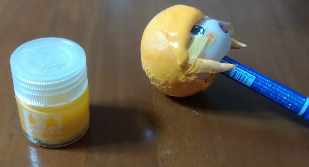 べったりランナーパテ　し過ぎて剥がして 伸ばして　　丸めて✕３回 